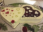 Hochzeitstorte Doppelherz